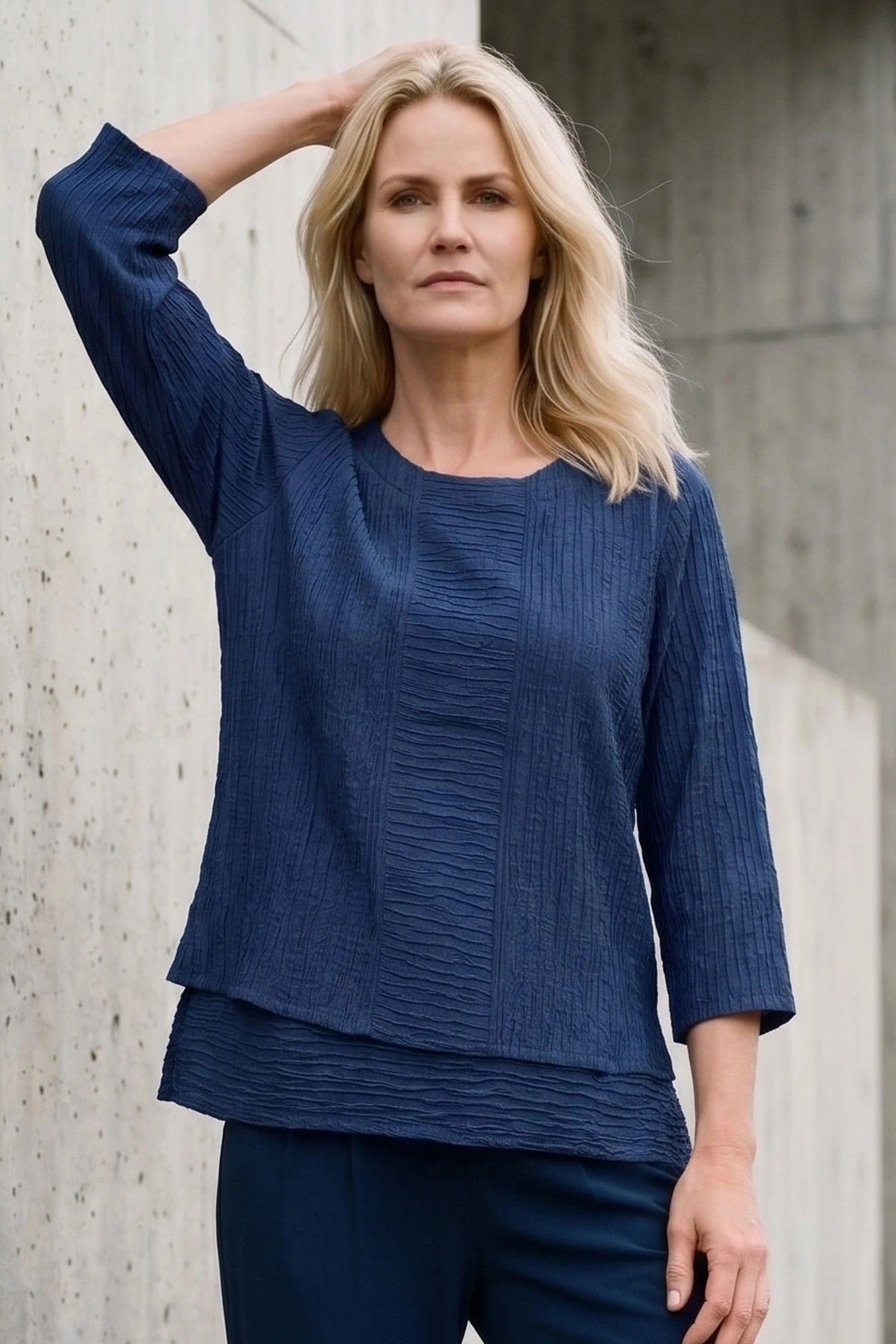 E Avantgarde Blouse 15021-54, Blue