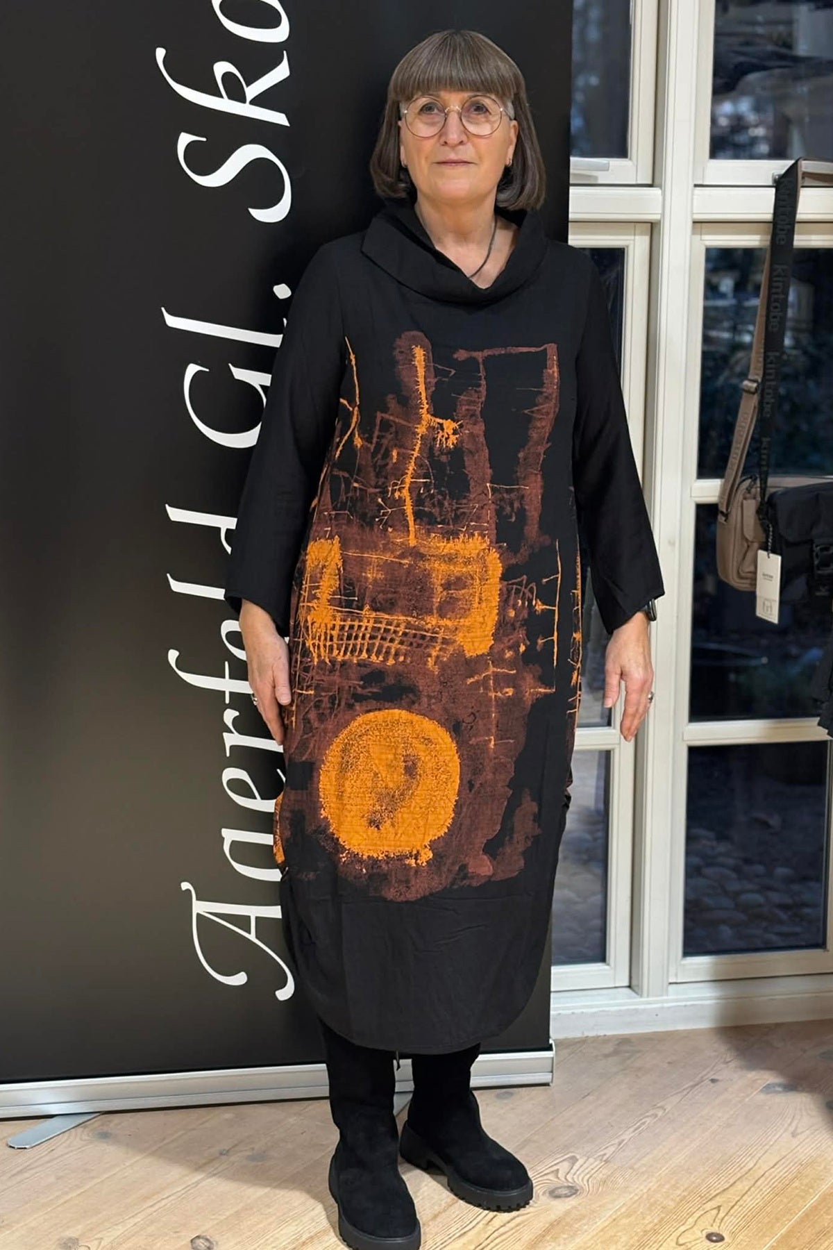 E Avantgarde kjole 14875-9943, Black-Chili