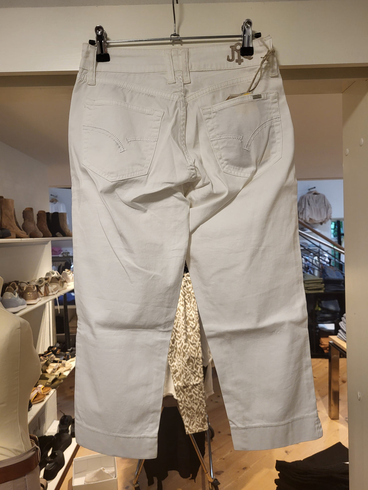 Jonny Q jeans P1021B Stretch Gabardine, White