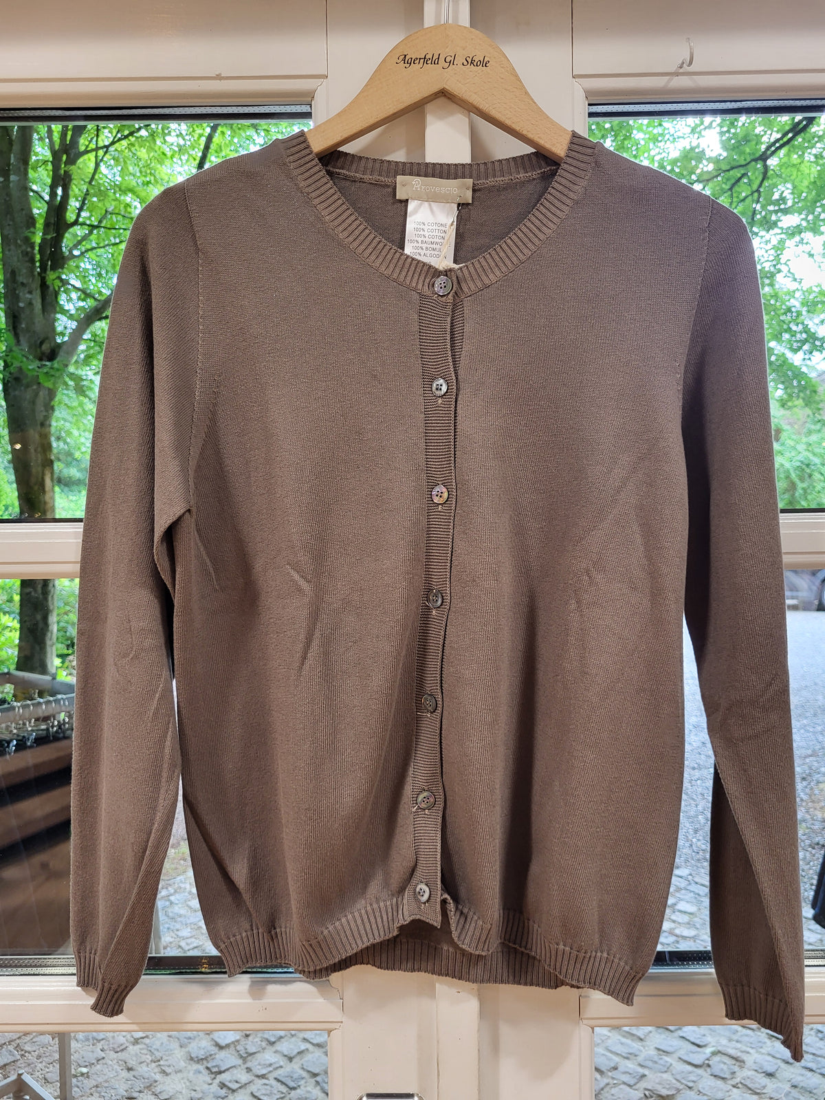 Arovescio strik cardigan 4055, Fango