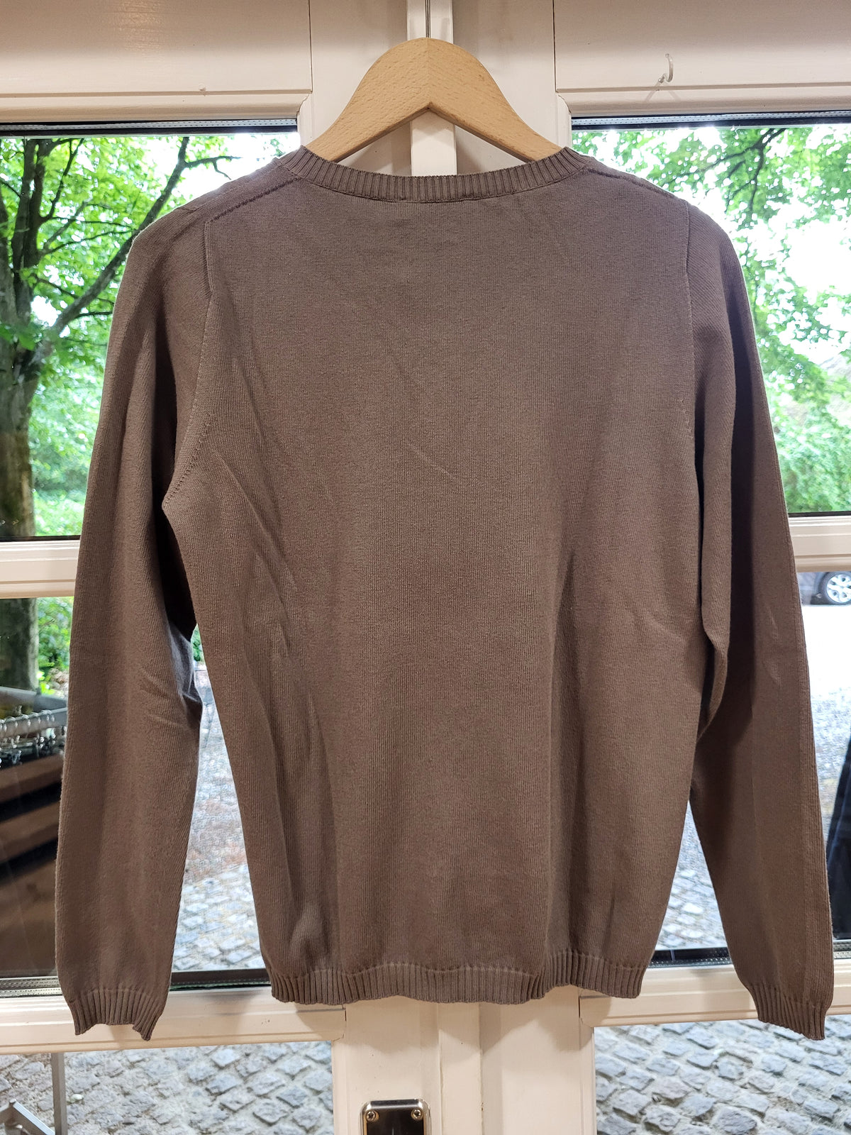 Arovescio strik cardigan 4055, Fango