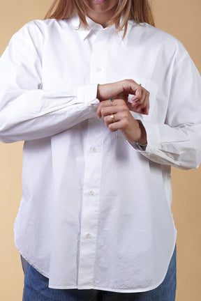 ELSK® POPLIN WOMEN'S SHIRT, WHITE