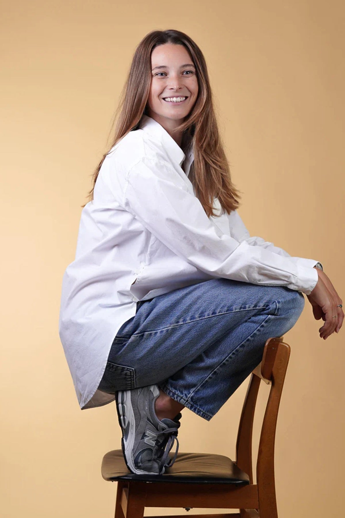 ELSK® POPLIN WOMEN'S SHIRT, WHITE