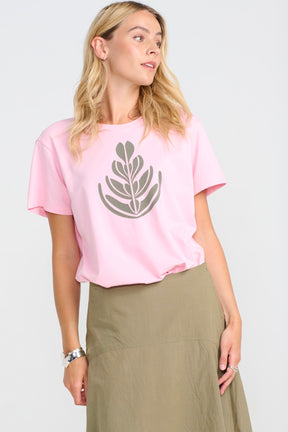 Costamani Florist Tee, Pink/Army