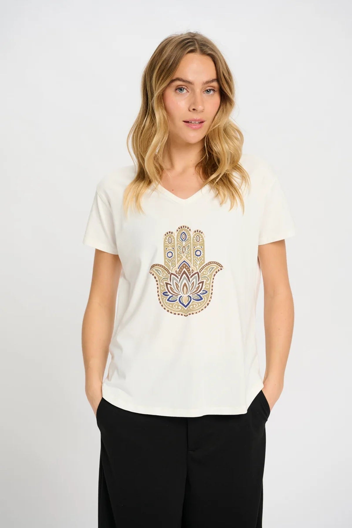 Costamani Hamsa Tee, White