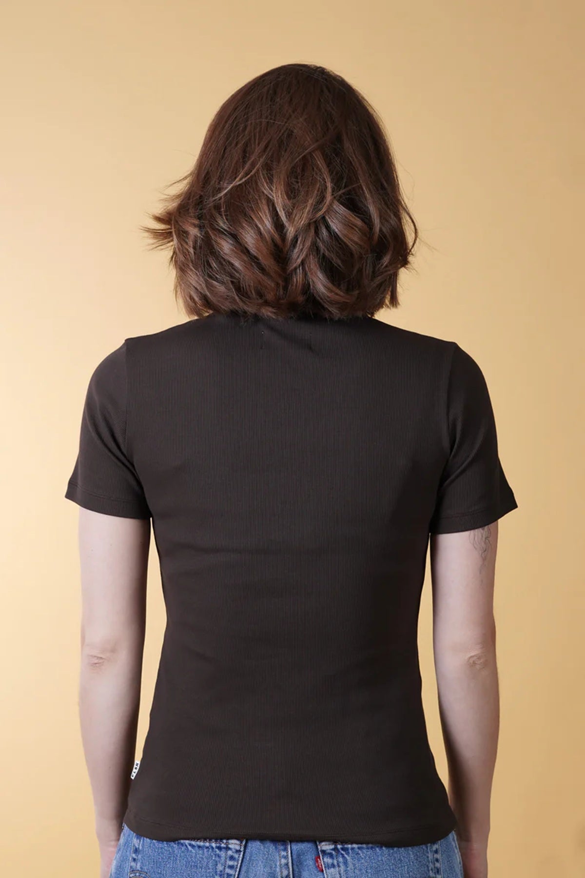 ELSK® RIB WOMEN'S T-SHIRT, SOIL BROWN