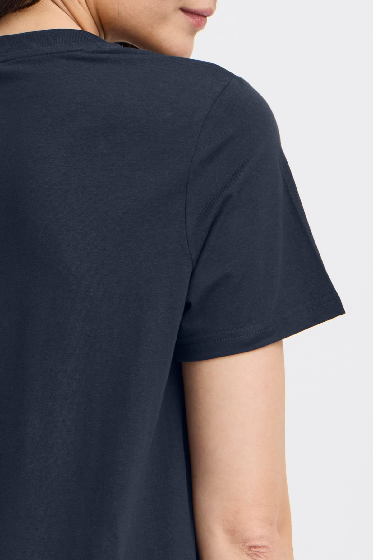 Fransa FRZASHOULDER TEE 1, Dark Peacoat