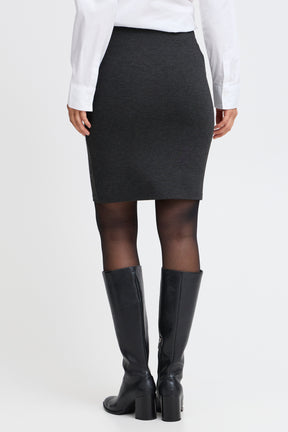 Fransa FRzastretch 2 Skirt, Charcoal Melange