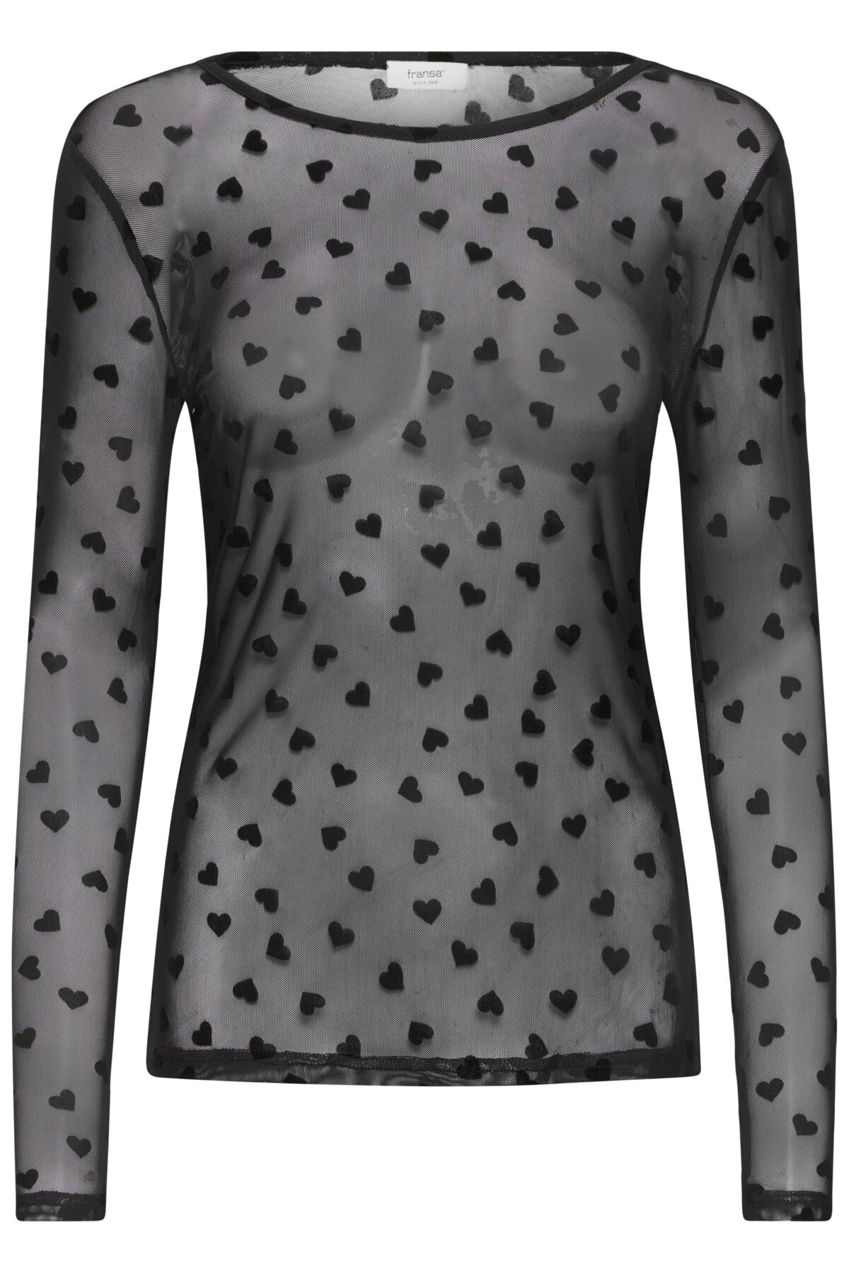 Fransa FRDETA TEE 1, HEART MESH