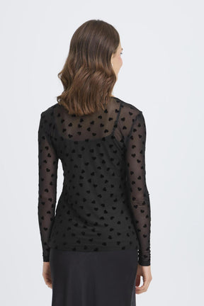 Fransa FRDETA TEE 1, HEART MESH