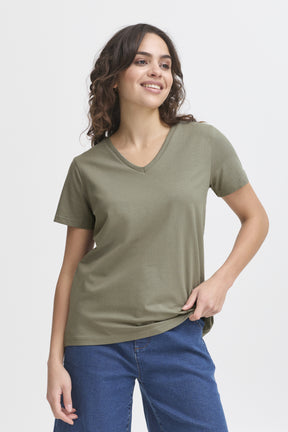 Fransa FRZASHOULDER TEE 1, Agave Green