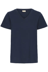 Fransa FRZASHOULDER TEE 1, Dark Peacoat
