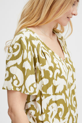 Fransa FRIRIA BLOUSE 1, Green Moss Mix A