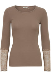Fransa FRHIZAMOND TEE 19, Walnut