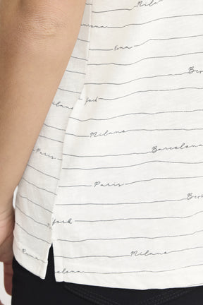 Fransa FRHAZEL TEE 2, Blanc de blanc art