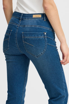 Fransa FRFRIDA PAM CAPRI 1, Mid Blue denim