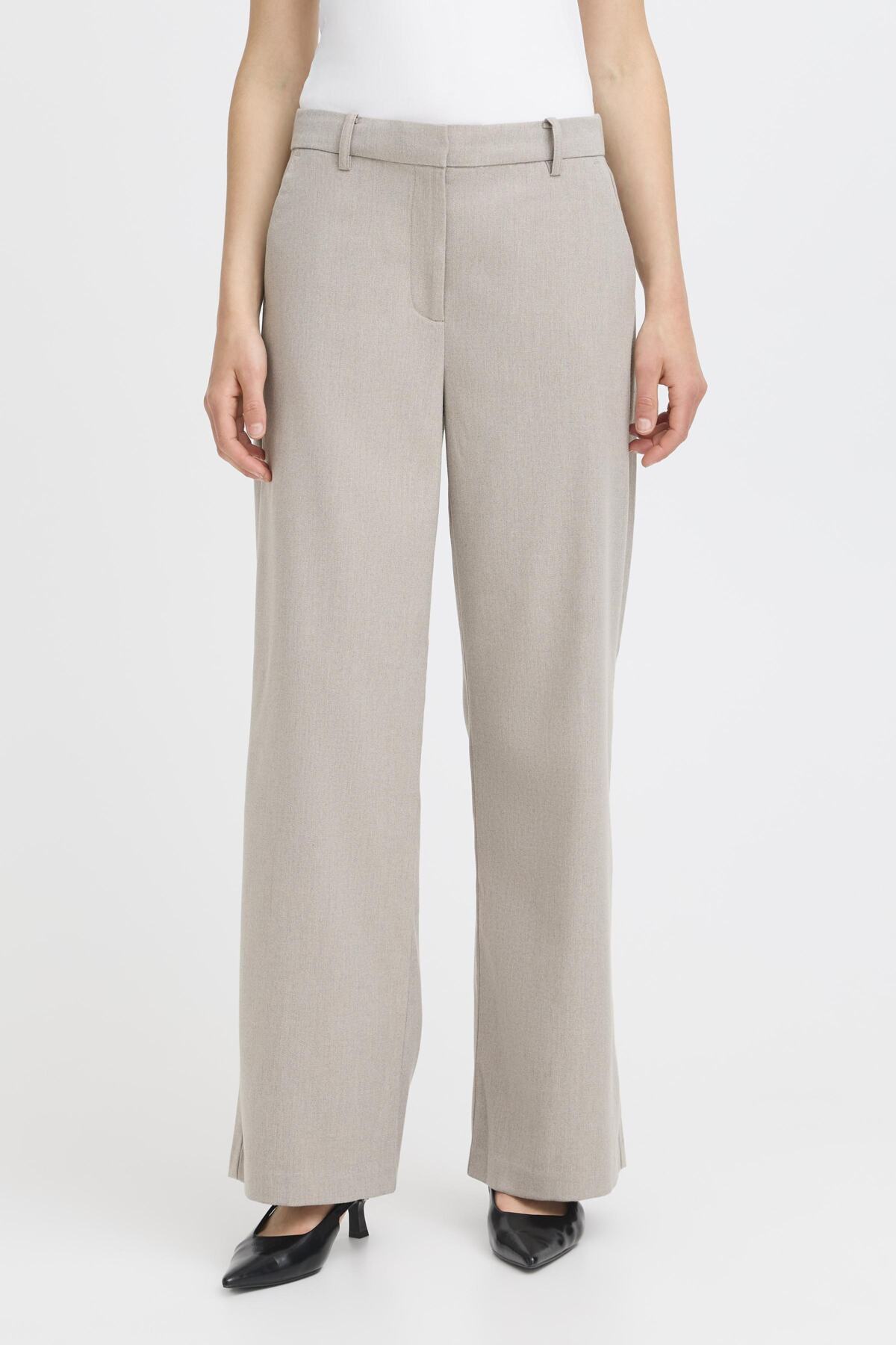 Fransa FRLEA PANTS 4, MOON ROCK MELANGE
