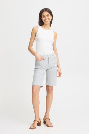 Fransa FRENA SHORTS 1,BIRCH W. NAVY