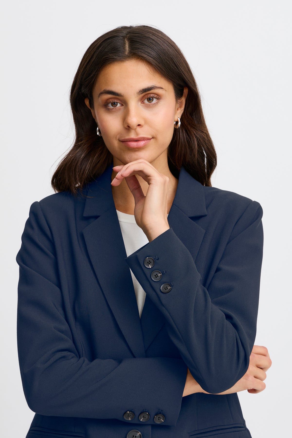 Fransa FRAbigail 1 Blazer, Dark Peacoat