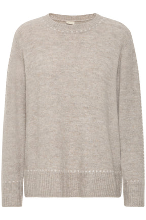 Fransa FRELISE PULLOVER 1, MOON ROCK MEL STRIPE