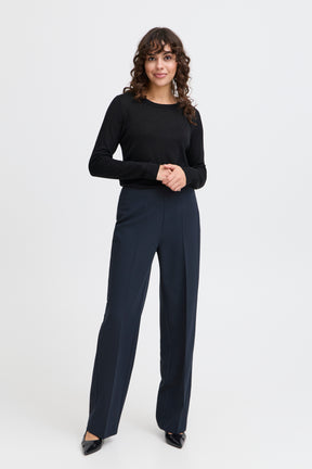 Fransa FRABIGAIL PANTS 1, Dark Peacoat