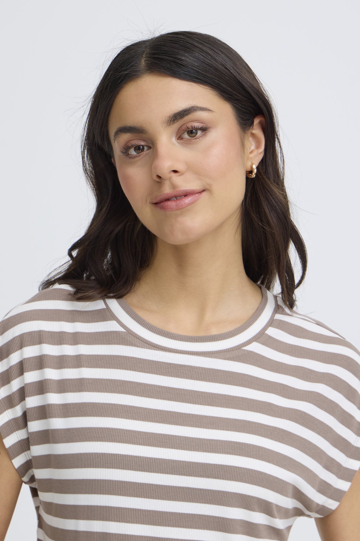 Fransa FRCANO TEE 1,  MOUNTAIN STRIPE