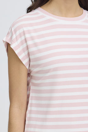 Fransa FRCANO TEE 1,  LOTUS STRIPE