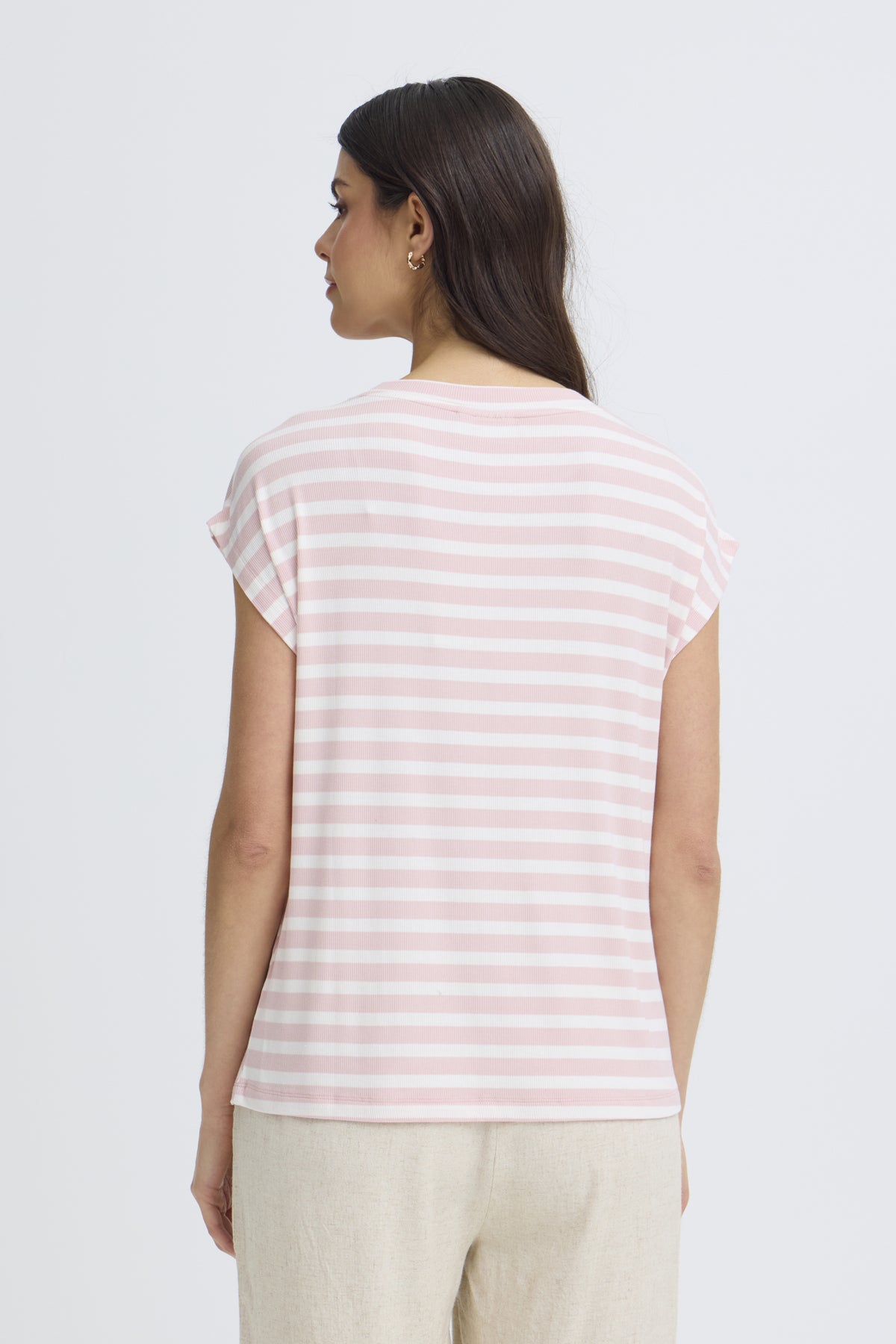 Fransa FRCANO TEE 1,  LOTUS STRIPE