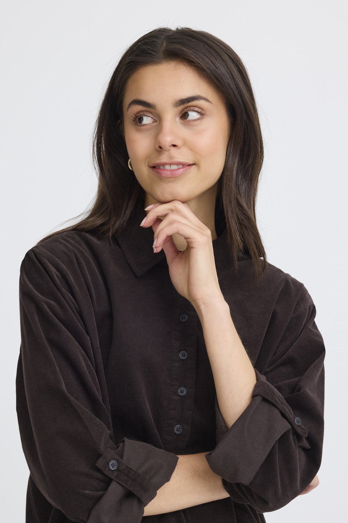 Fransa FRCORY DRESS 2, CHOCOLATE TORTE