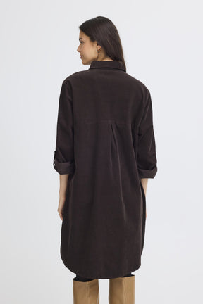 Fransa FRCORY DRESS 2, CHOCOLATE TORTE