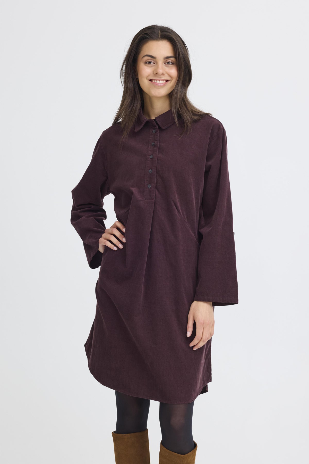 Fransa FRCORY DRESS 2, FUDGE