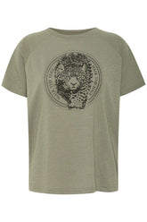 Fransa FRELINA TEE 3, Agave Green MIX