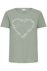 Fransa FRSURI TEE 1, Frosty Green mix
