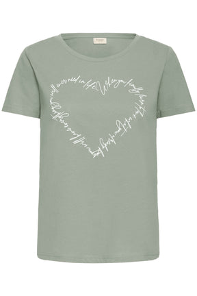 Fransa FRSURI TEE 1, Frosty Green mix