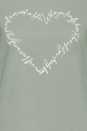 Fransa FRSURI TEE 1, Frosty Green mix