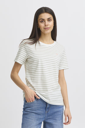 Fransa FRAMORA TEE 1, Agave Green art