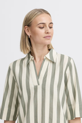 Fransa  FRMADDIE DRESS 4, Agave Green mix