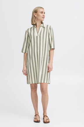 Fransa  FRMADDIE DRESS 4, Agave Green mix