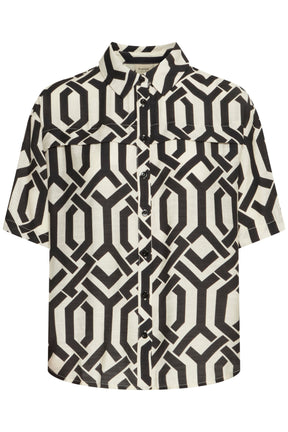 Fransa FRARIANA SHIRT 5,Whisper White Black