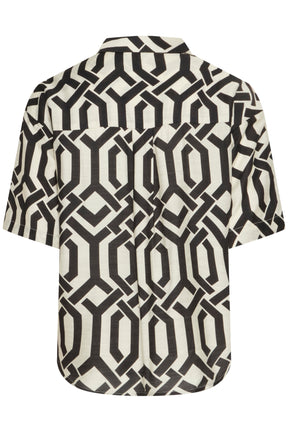 Fransa FRARIANA SHIRT 5,Whisper White Black