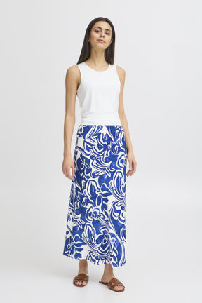 Fransa FRLOREN SKIRT 1, Blue Iolite art
