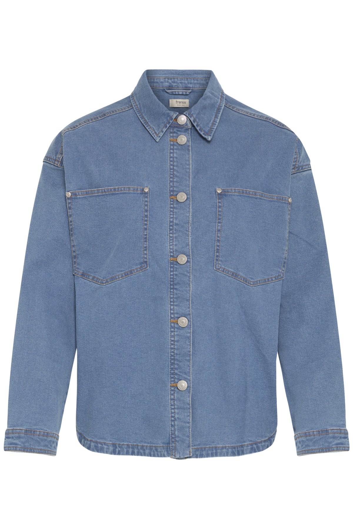 Fransa FRVOCUT JACKET 2, Light blue denim