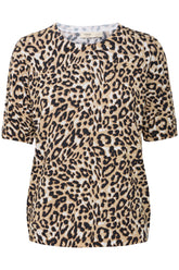 Fransa FRODESSA PULLOVER 1, Brown leopard art