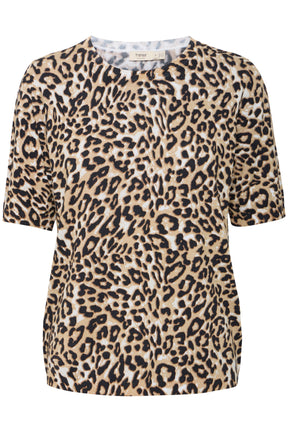 Fransa FRODESSA PULLOVER 1, Brown leopard art