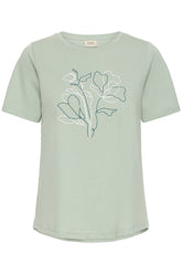 Fransa FRALLI TEE 2, Iceberg Green mix