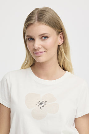 Fransa FRMAYRA T-shirt, Blanc de Blanc mix