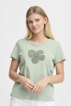 Fransa FRMAYRA T-shirt, Iceberg Green mix