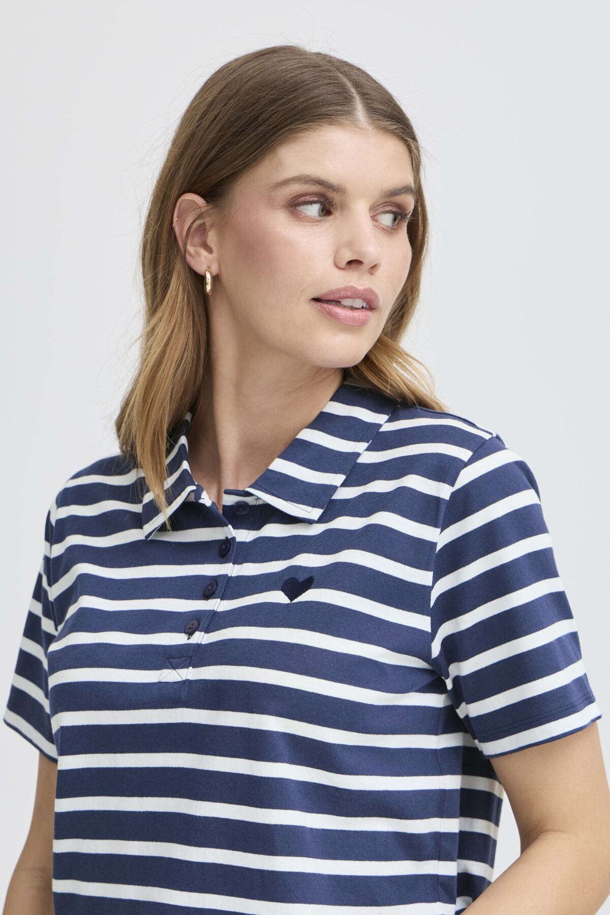Fransa FRSAMMA TEE 1,  Navy Blazer mix