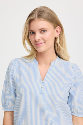 Fransa FrCayla Blouse 1, Cashmere Blue Stripes