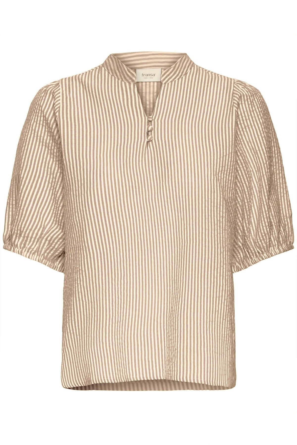 Fransa FrCayla Blouse 1, Silver Mink Stripes